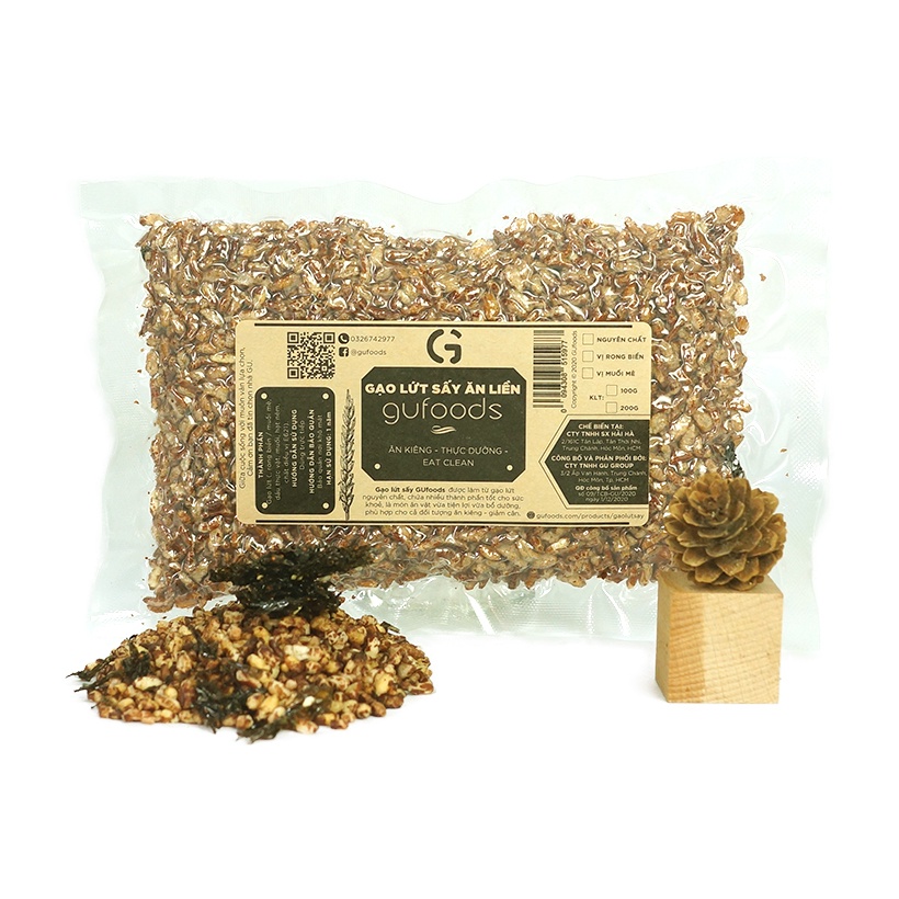 Gạo lứt sấy ăn liền GUfoods- Ăn kiêng, thực dưỡng, eat clean | BigBuy360 - bigbuy360.vn