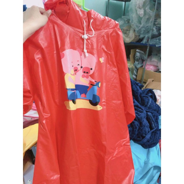 Áo mưa hoạt hình con heo