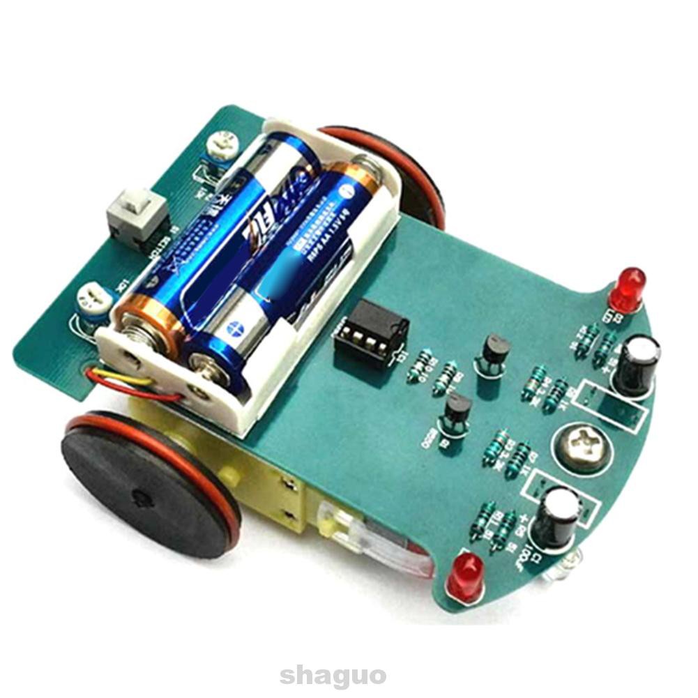 Kit Toy Car Tracking DIY School Competition Motor Electronics Robot Line Following Soldering Project