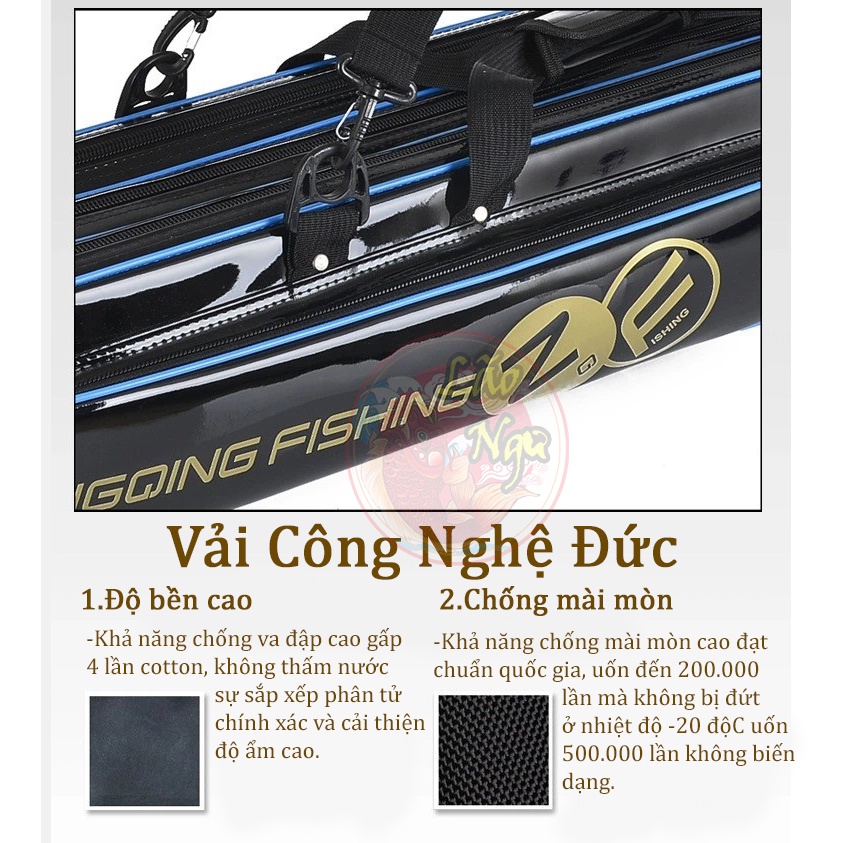 Bao Đựng Cần Câu 1m25 Dạng Cứng Chất Liệu Da Cao Cấp Chống Nước Chuyên Đựng Cần Câu Tay Phụ Kiện Câu Đài