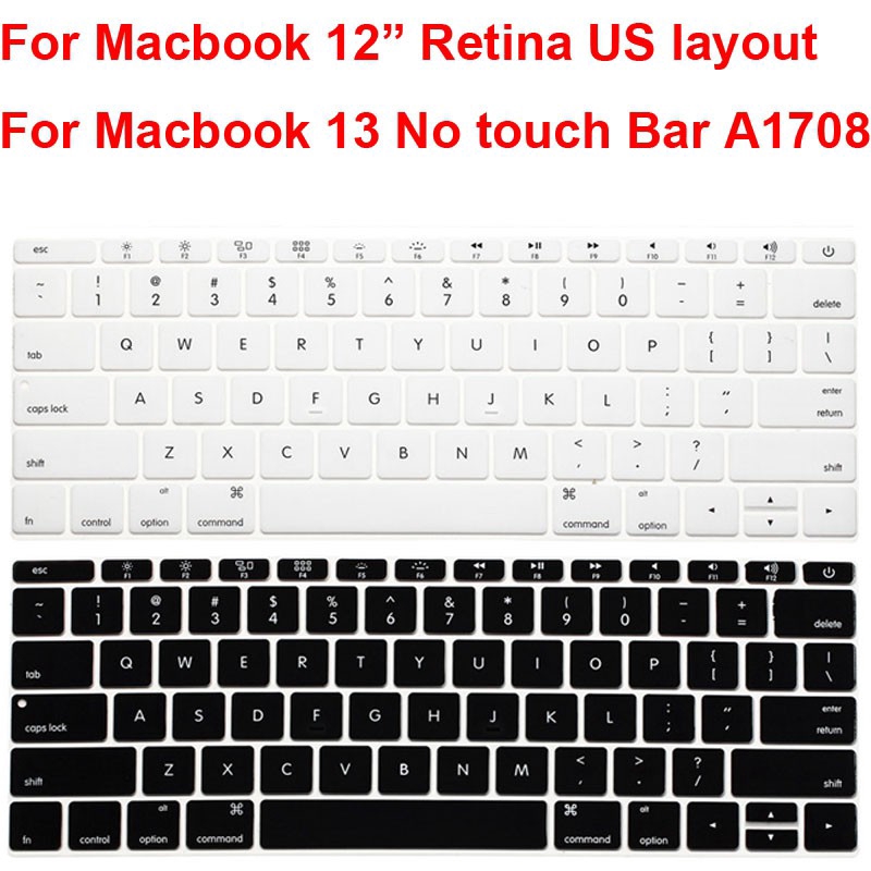 Macbook 12 Keyboard Cover Pro 13 No TouchBar A1708 Protector nắp bàn phím bảo vệ