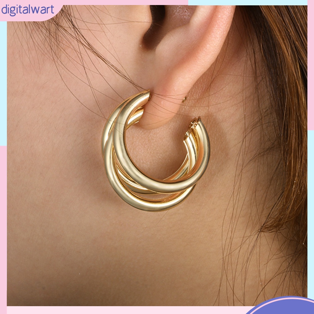 Hoa tai dạng vòng tròn thời trang dành cho nữ