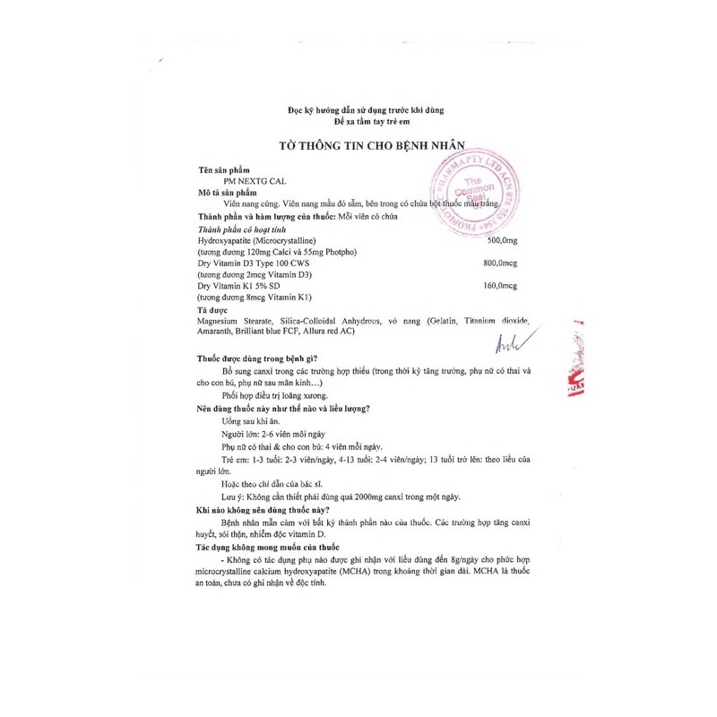 Viên uống bổ sung canxi NextG Cal hộp 60 viên | BigBuy360 - bigbuy360.vn