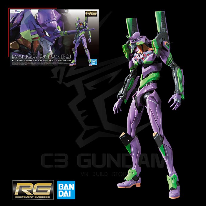 MÔ HÌNH GUNDAM BANDAI RG 1/144 EVANGELION EVA UNIT-01