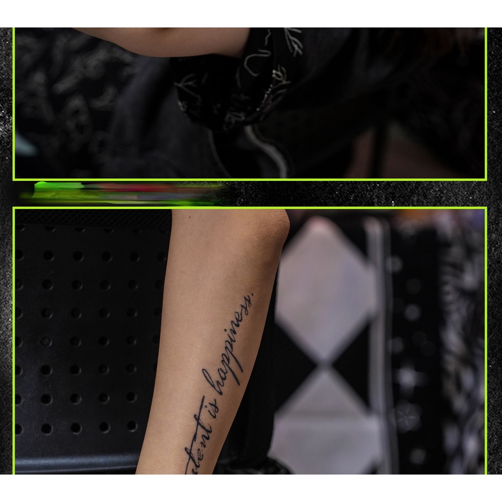 【SIYA Magic Tattoo】Hình Xăm Dán Tạm Thời 10-15 Ngày Bảng Chữ Cái Tiếng Anh Chống Nước 15CM*3.5CM