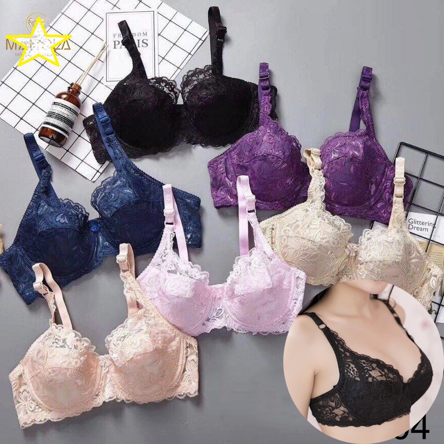 Áo Lót Ren Thái Mềm Đệm Mỏng 2004, Có Gọng Cao Cấp - ÁO REN KD04