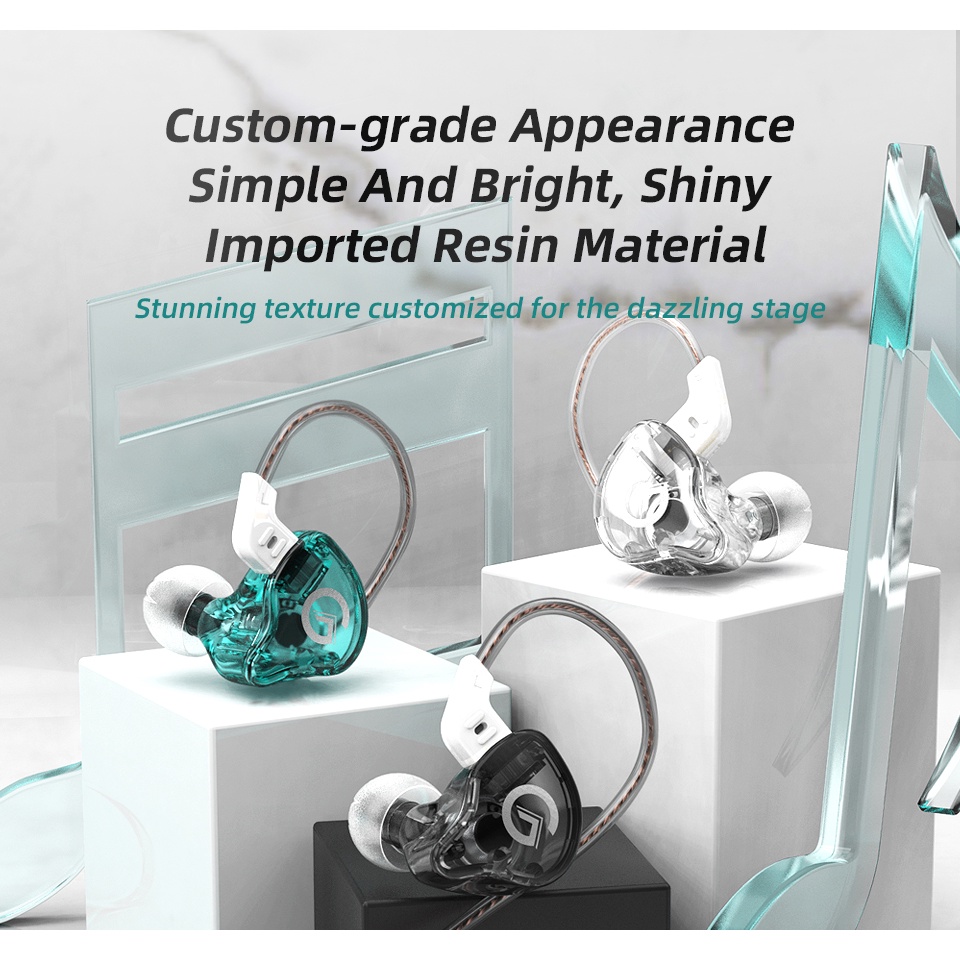 Tai Nghe Nhét Tai FAAEAL GK G1 Bằng Kim Loại Có Dây Tháo Rời Được Chống Ồn Phong Cách Thể Thao