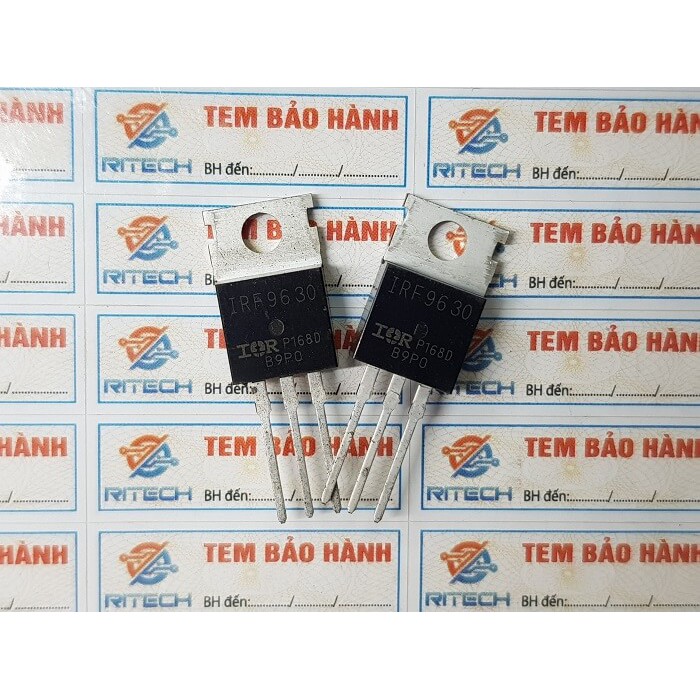 [Combo 5 con] IRF9630, IRF9630PBF Mosfet Kênh-P 200V/6.5A TO-220
