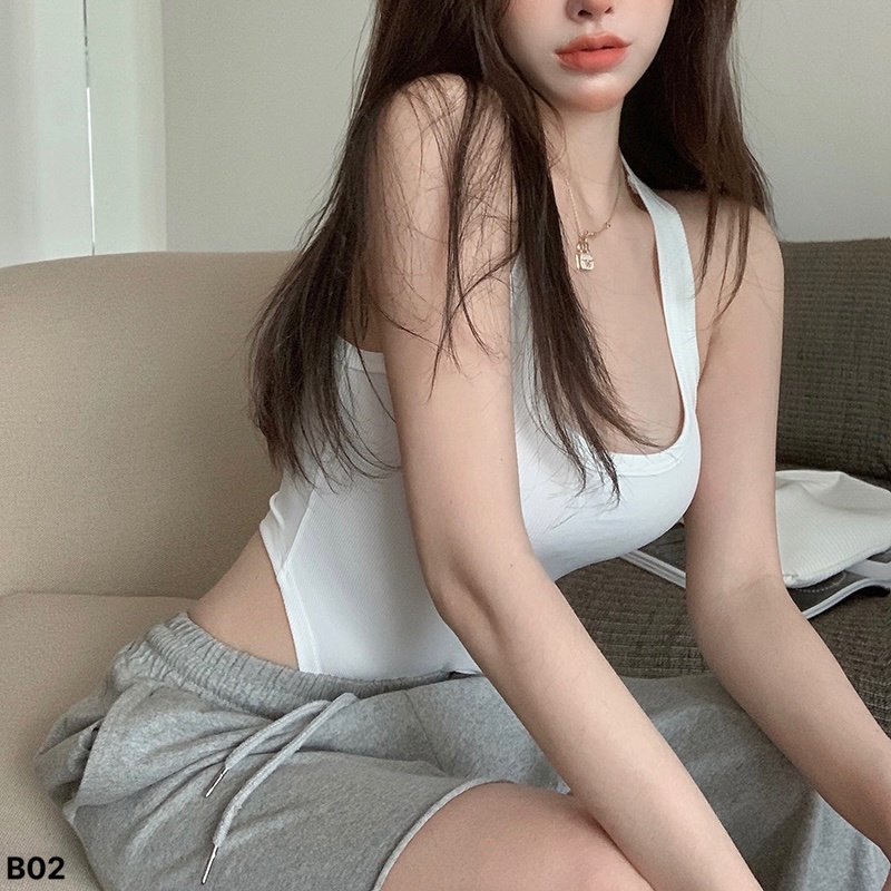 Áo ba lỗ Bodysuit nữ CECY thun Cotton, áo thun body ôm sát Quyến rũ BS02 | BigBuy360 - bigbuy360.vn