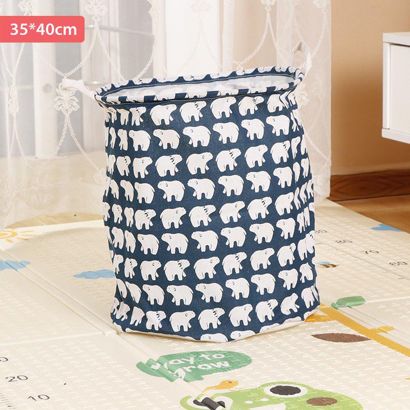 Giỏ vải sọt vải đựng đồ chơi cho bé hình thú ngộ nghĩnh 35*40cm (RẤT XINH)