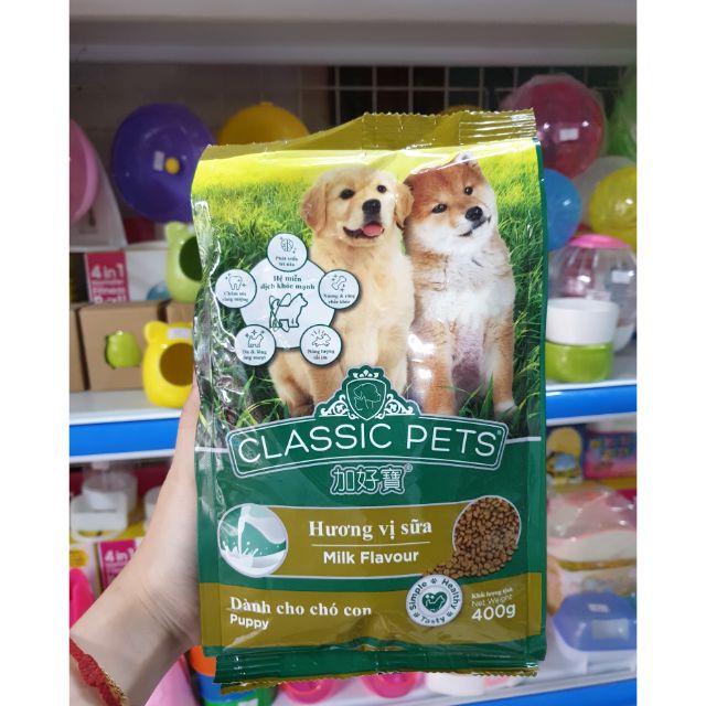 thức ăn cho chó Classic Pets - 400g - SHIP HỎA TỐC HÀ NỘI - tốt cho tiêu hóa làm đẹp lông và da