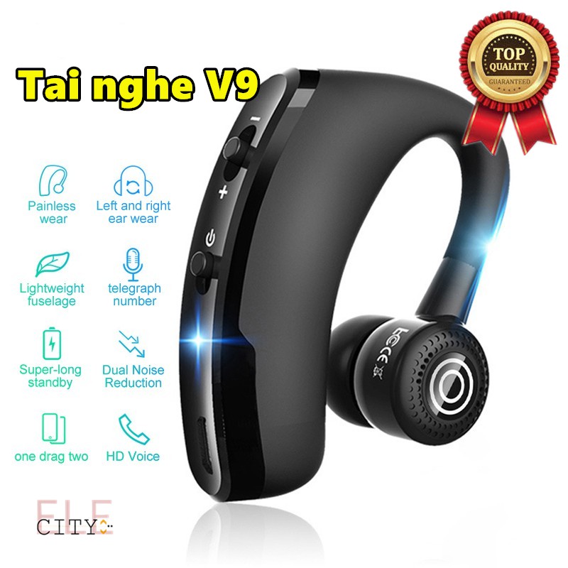 Ele】⚡⚡Tai Nghe Bluetooth V9 cao cấp cực chất điều khiển bằng giọng nói