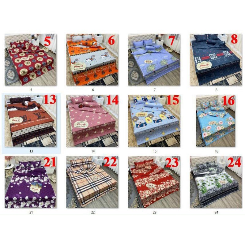 Trọn bộ 5 món chăn ga gối poly hè mới nhất | BigBuy360 - bigbuy360.vn