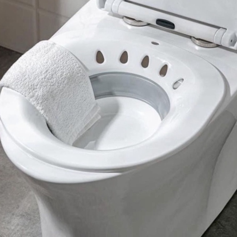 (Có che tên) Chậu rửa vùng kín gấp gọn tiện lợi chậu xông rửa vùng kín, bệnh trĩ đa năng thông minh dễ sử dụng