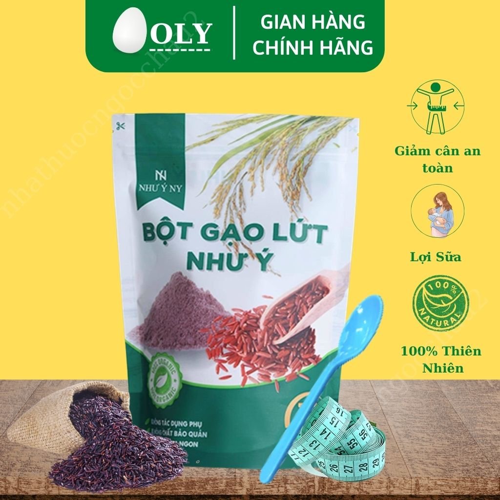 Bột Gạo Lứt Như Ý Oganic Giảm Cân, Lợi Sữa, Sáng Da Đẹp Dáng Tốt Cho Sức Khỏe 800gr