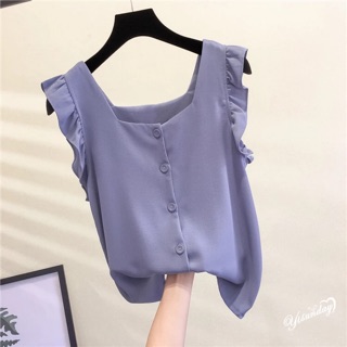 Áo 2 dây bản to phối bèo
