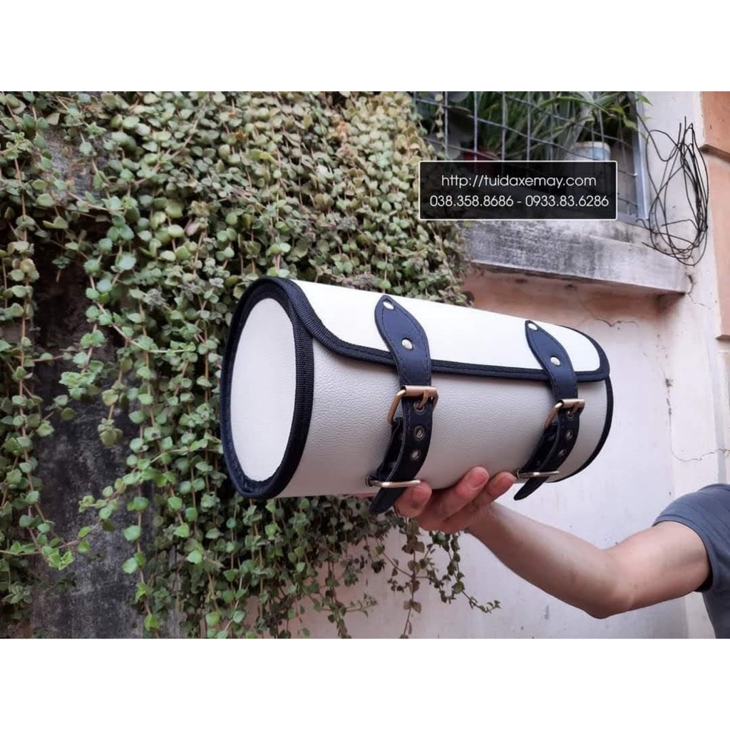 Túi Tròn Trống Treo Baga xe Máy Vespa