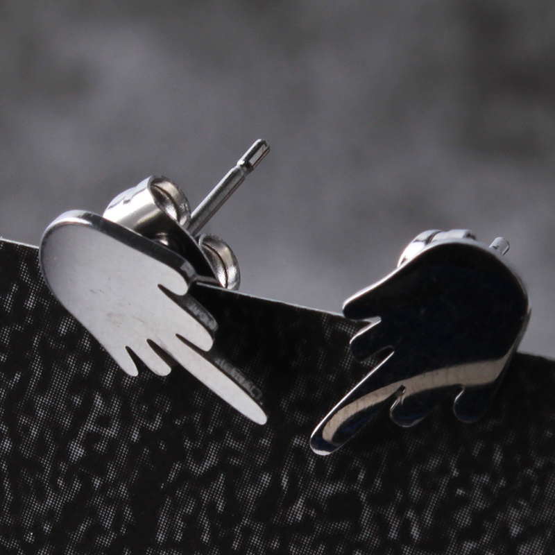 Hoa Tai Hình Ngón Tay Giữa Phong Cách Punk