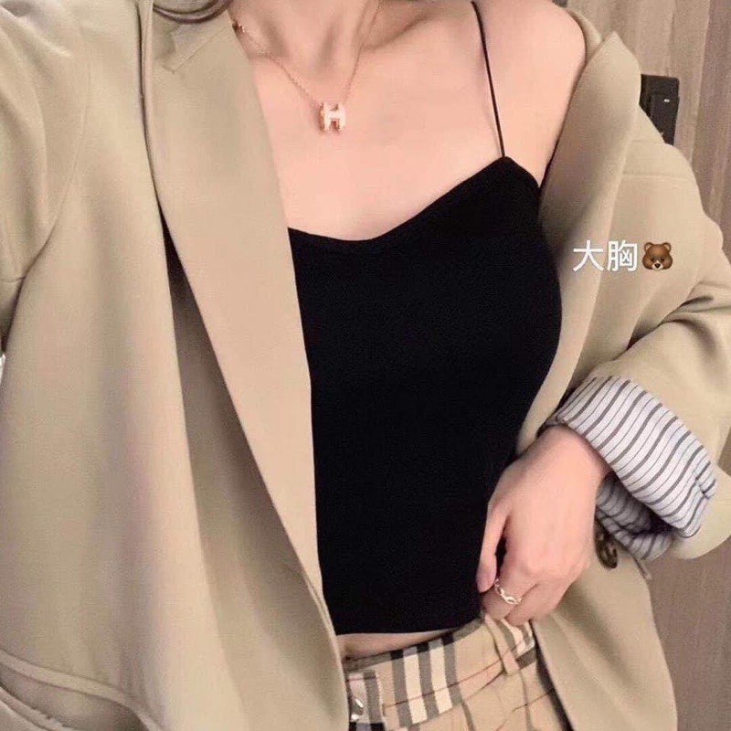 Áo Hai Dây Siêu Mảnh Kèm Đệm Mút Lót Ngực ( mua 2 cái rẻ hơn ), TONGKHOCHITUE | BigBuy360 - bigbuy360.vn