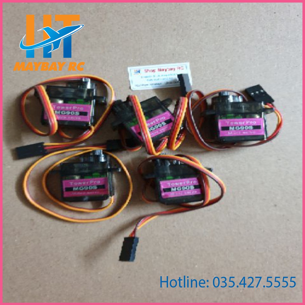 Combo 5 servo tím 100% nhông kim loại đầy đủ phụ kiện