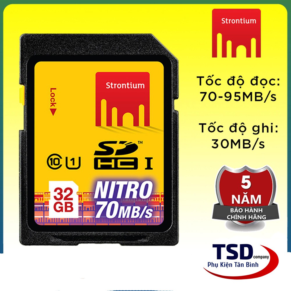 Thẻ nhớ SD Strontium 32GB chính hãng bản Nitro 466X | BigBuy360 - bigbuy360.vn