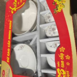 BỘ TÔ CHÉN DĨA SỨ MINH CHÂU 28 MÓN BQ28