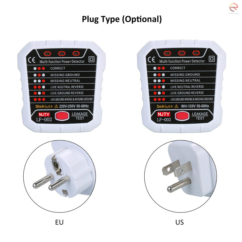 Ổ Cắm Thử Điện 5ma 90v ~ 120v 50~60hz