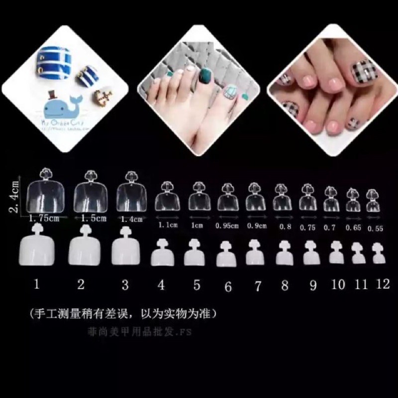 Móng úp chân 600 móng