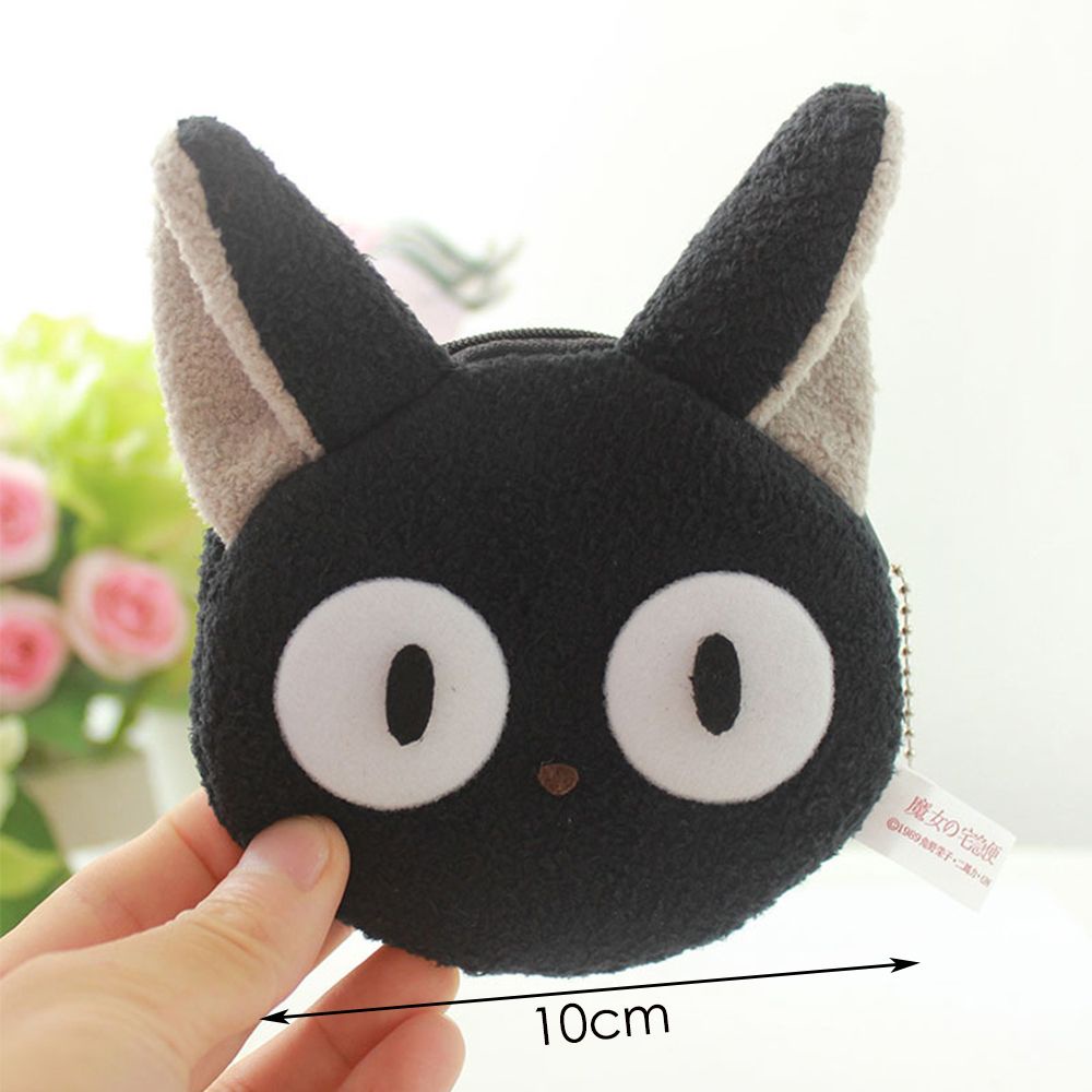 Túi đựng tiền xu/ tai nghe/ dây cáp sạc thiết kế hoạt hình vải lông cho bé trai/ bé gái