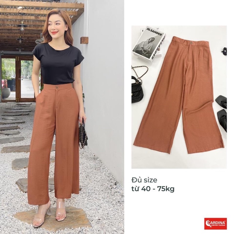 Quần CARDINA chất đũi BamBoo xước cao cấp dáng suông