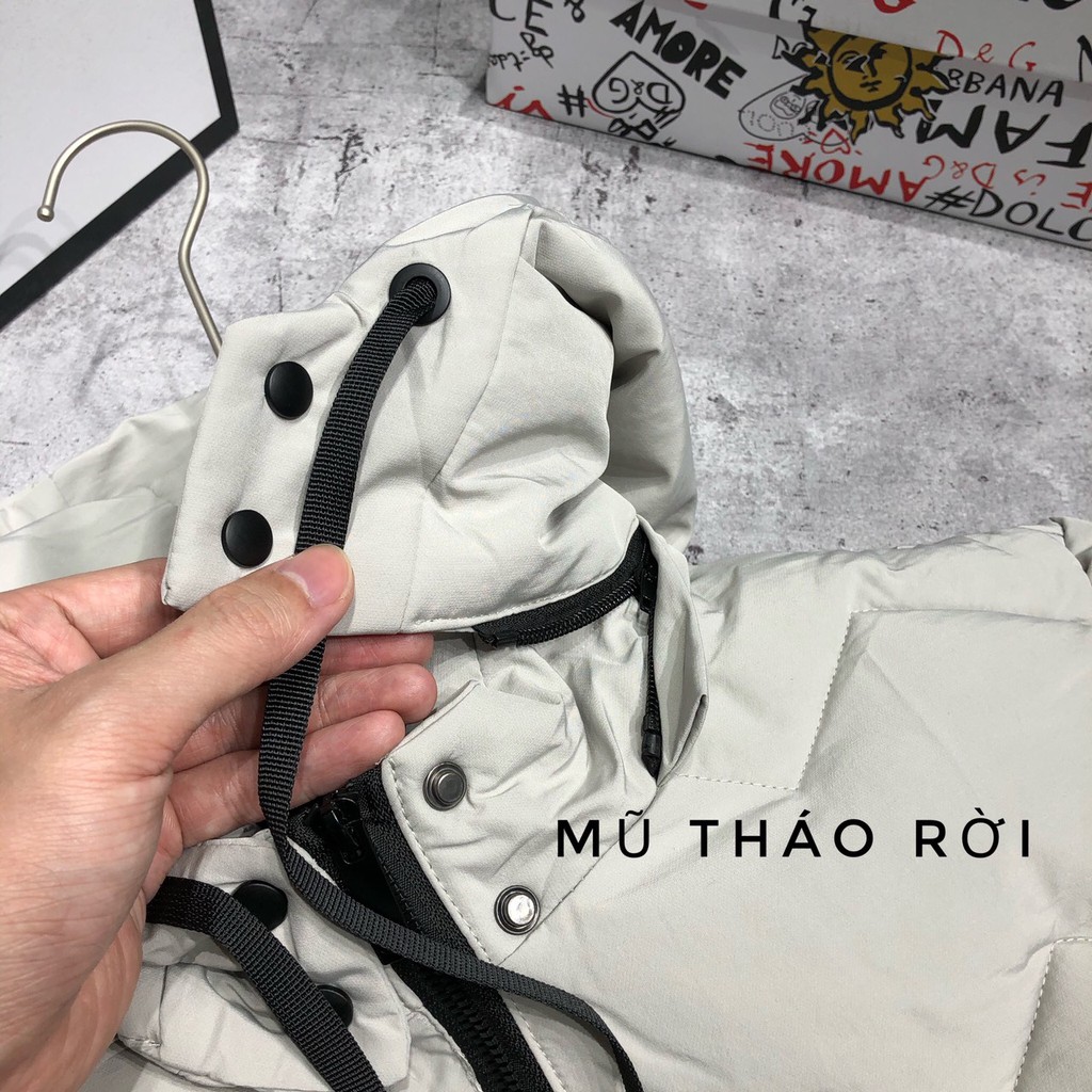 Áo khoác phao nam MŨ RỜI bigsize đại hàn cao cấp APHA11 - 901