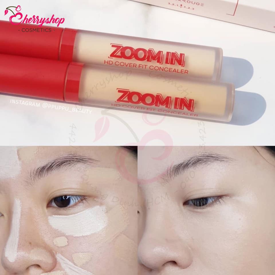 CHE KHUYẾT ĐIỂM BLACKROUGE Zoom In HD Cover Fit Concealer