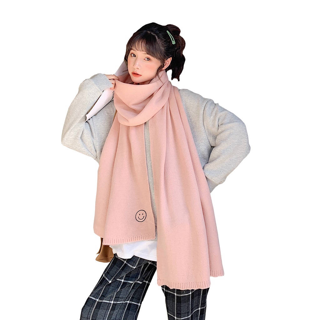 Khăn choàng len khăn quàng cổ mùa đông size 200*40cm - Mã LE59