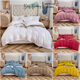 Bộ Chăn Ga Cotton Tici Phối Bèo Chăn Ga Nhập Khẩu Đủ Màu Đủ Size Bo Chun Miễn Phí