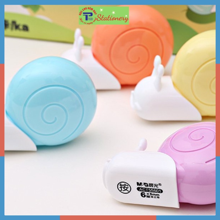 Băng Xóa Kéo Hình Ốc Sên MG 55601 - Thiết Kế Thông Minh Với Đầu Xóa Nằm Ngang Giúp Lực Kéo Êm