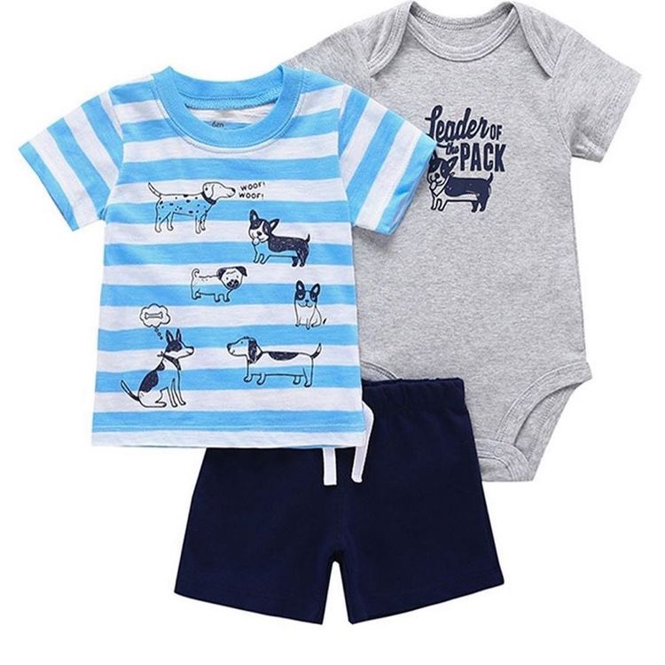 SET 3 món C'4RT£R ngắn bé trai (3-13kg)