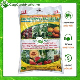 Nấm đối kháng Trichoderma, Chất ủ phân hủy rác thải phân hữu cơ làm phân bón gói 1KG 🌱