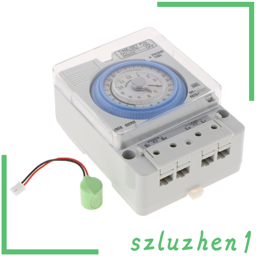 [Hi-tech] DIN RAIL logue Day 24H Timer Switch Industrial Daily Time Switch 110-240V