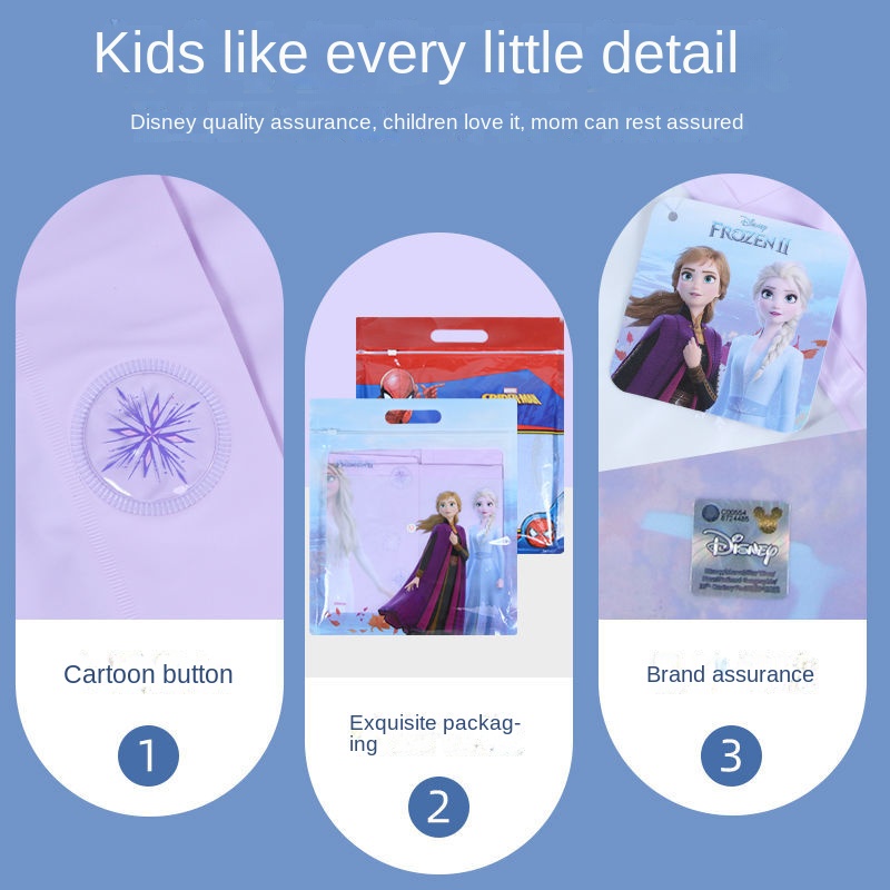 ♛Áo Mưa Họa Tiết Disney Xinh Xắn Dành Cho Bé