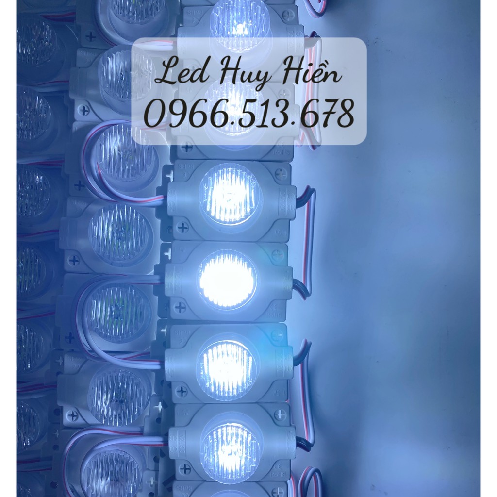 Led hắt rọi 1 mắt siêu sáng, Led mắt trâu công suất 1,5W ( vỉ 20 bóng)