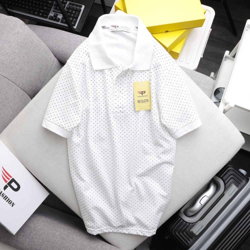 [Mã LTBAUAB19 giảm 7% đơn 99K] Áo thun cổ bẻ nam SPMAHT19 họa tiết in đặc biệt form cơ bản, thoáng mát - PigoFashion