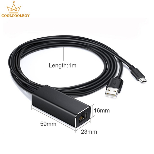 Bộ Chuyển Đổi Cổng Micro Usb Sang Rj45 Ethernet 480mbps Lan