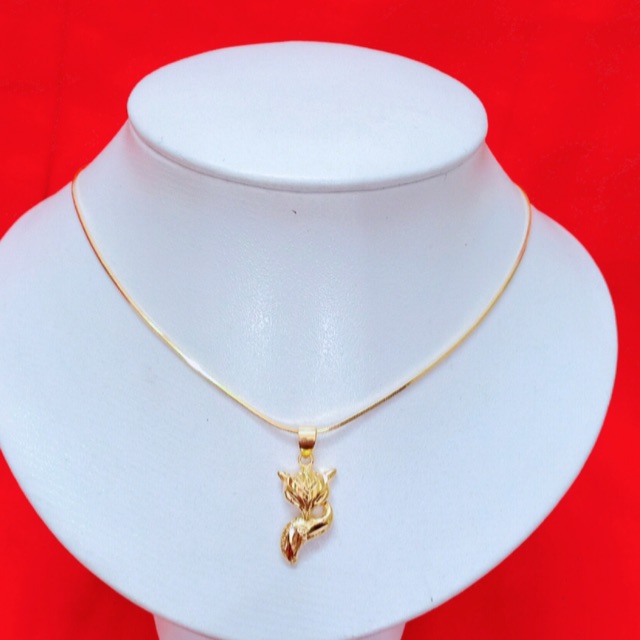 Dây chuyền nữ mặt hồ ly ảnh thật