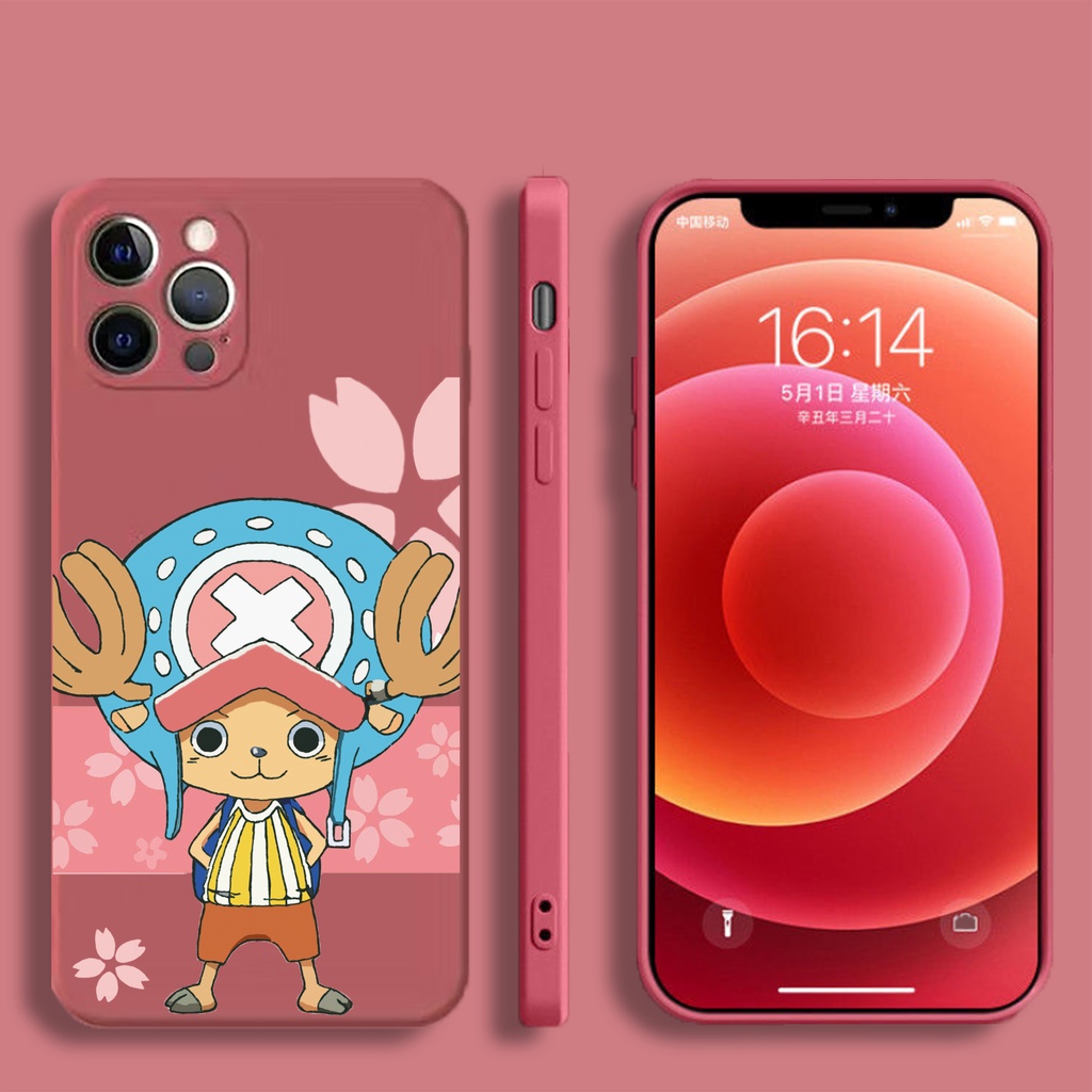 Ốp Điện Thoại Silicon Dẻo Chống Sốc In Hình Anime One Piece Cho iPhone 13 / 12 / 11