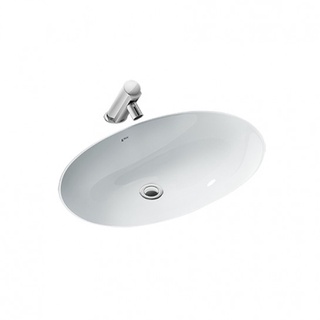 Chậu rửa lavabo inax l-2216v âm bàn oval
