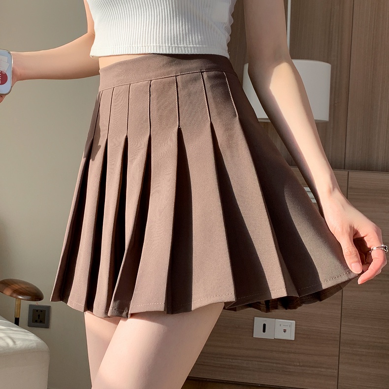 Chân váy PERTY dáng ngắn thiết kế xếp ly thời trang Hàn Quốc xinh xắn dành cho nữ