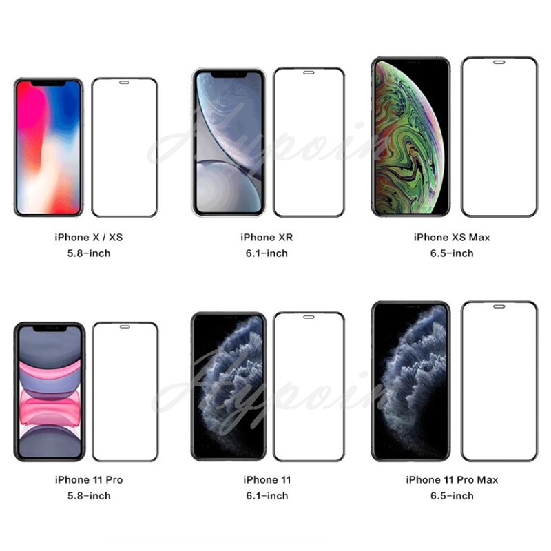 Set 3 Kính Cường Lực 9D Bảo Vệ Toàn Màn Hình Cho Iphone 12 X XS XR 6 7 8 Plus Iphone 13 11 Pro Max