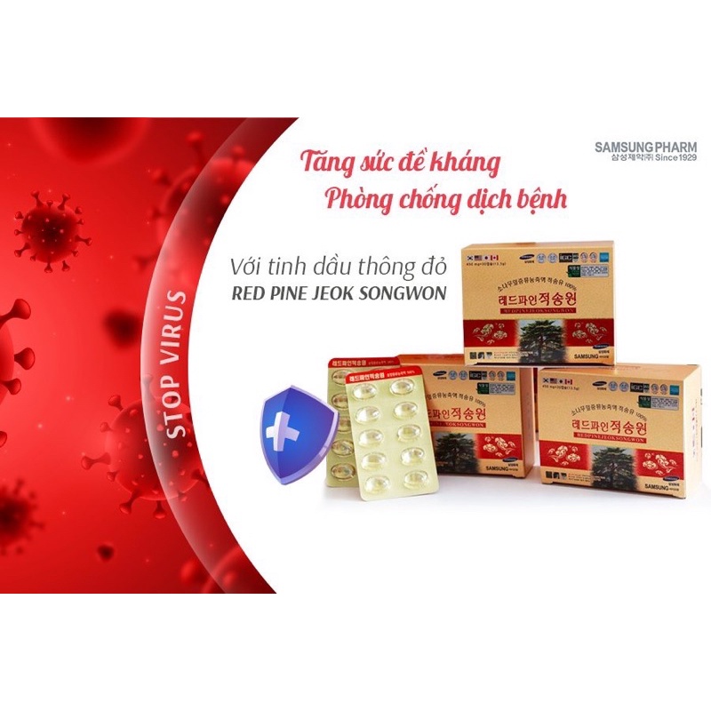 Tinh dầu thông chính phủ RED PINE JEOK SONGWON Hàn Quốc