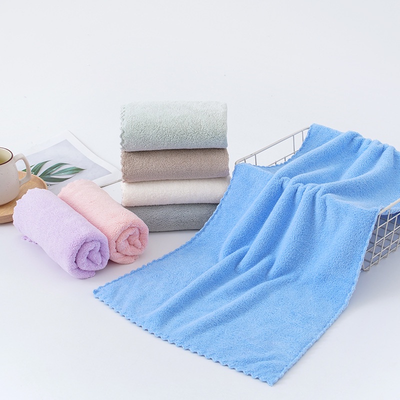 Khăn tắm Hàn Quốc, khăn tắm lông cừu 35x75cm siêu mềm siêu thấm nước - Elliver