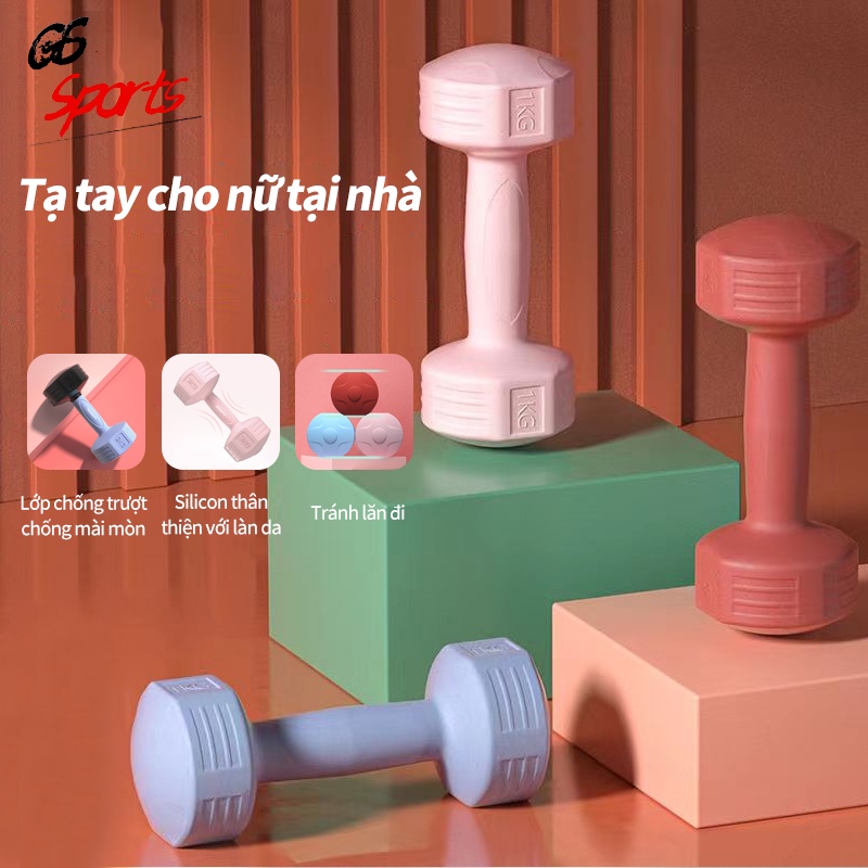 Tạ Tay Nữ Dumbbells Loại 1KG Một cặp Thể Dục Tại Nhà tập Yoga Pilates Tập Gym tạgiảm cân thon tay